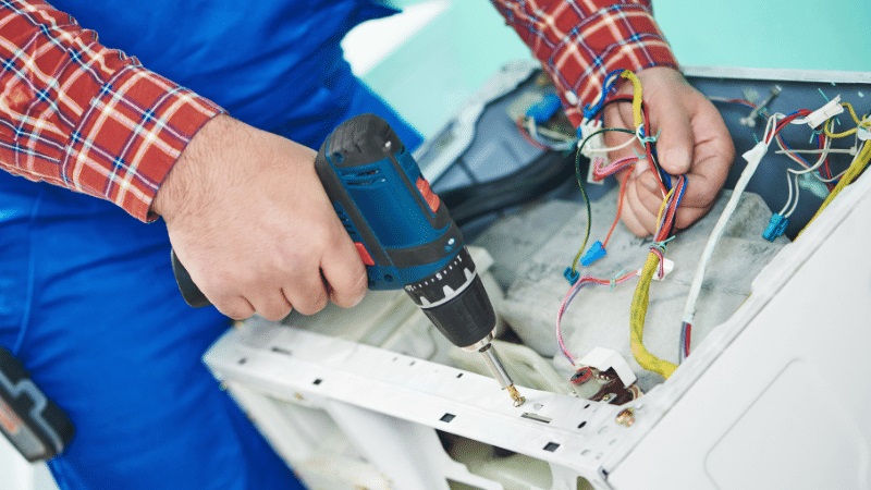 Saruhanlı Panasonic Panasonic çamaşır makinesi kart tamiri – Su almama arızası orijinal parça ile giderildi. - Teknik servis örneği