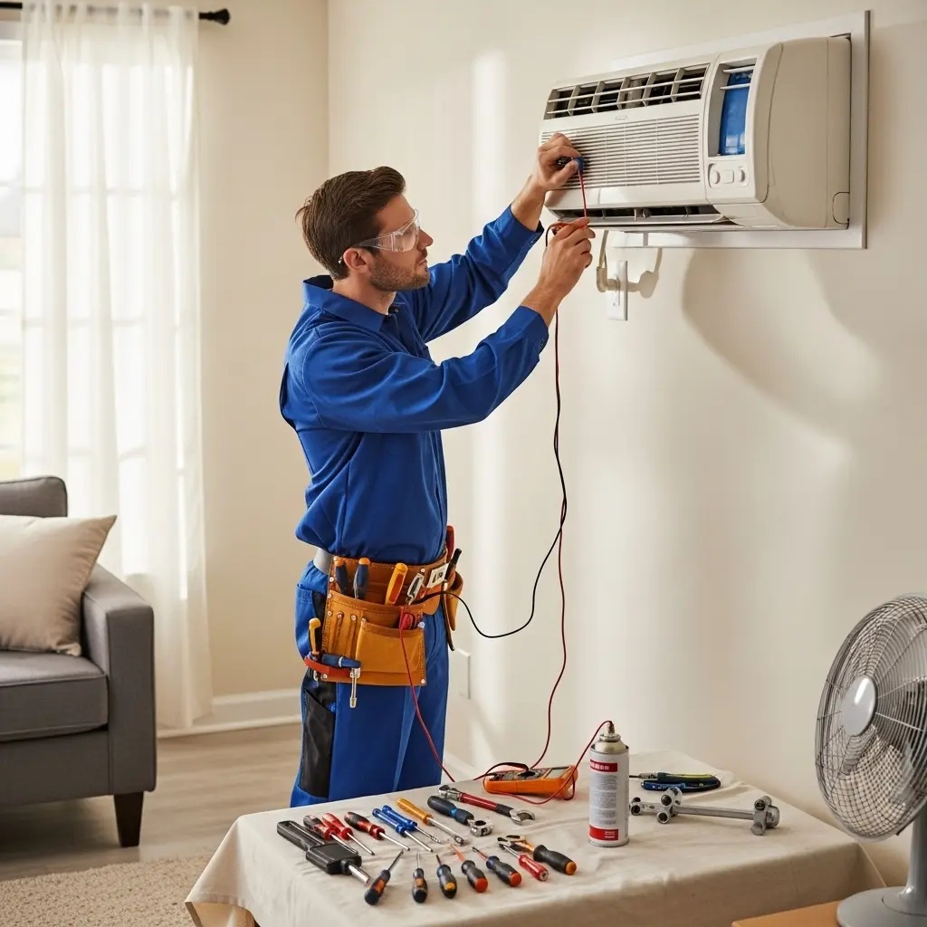 Saruhanlı Panasonic Panasonic klima gaz dolumu ve bakım – Enerji verimliliği artırıldı. - Teknik servis örneği